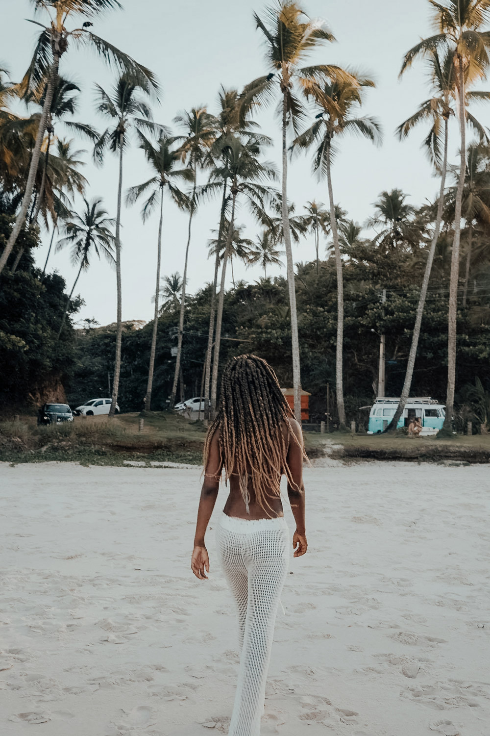 pantalon Neela coconut plage palmier
